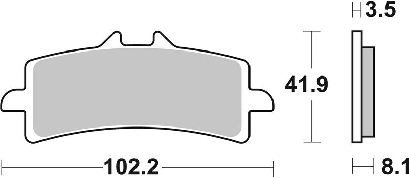 Triumph Tiger 900 Rally [BREMBO] - Brake pads TYPE 07BB37 SR Sinter - Sport