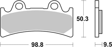 Yamaha Yzf-R [BREMBO] - Plaquettes de frein TYPE 07YA32 SR Fritté - Sport