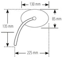 Yamaha Mt 125 [SHIN YO] - Mirror Booster 2 Black (Pair)