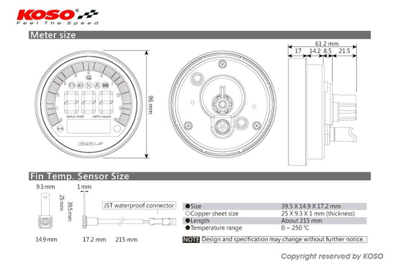 Bmw R Ninet Urban S [KOSO] - DL-04 Tachometer/Tachometer - BMW R Nine T