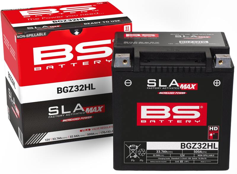 Bmw R 18 2021- [BS BATTERY] - SLA maintenance-free battery factory activated - BGZ32HL