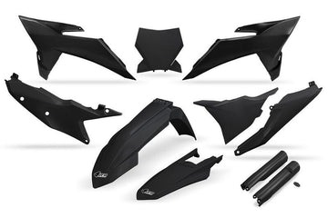 Ktm Sx 250 [UFO] - Kit plastique complet avec protections de fourche - noir
