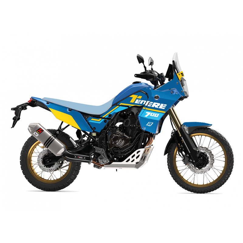 Yamaha Ténéré 700 Rally [BLACKBIRD] - Kit graphique Rally Ride - Bleu