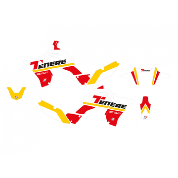 Yamaha Tenere 700 [BLACKBIRD] - Kit graphique Rally Ride - Rouge