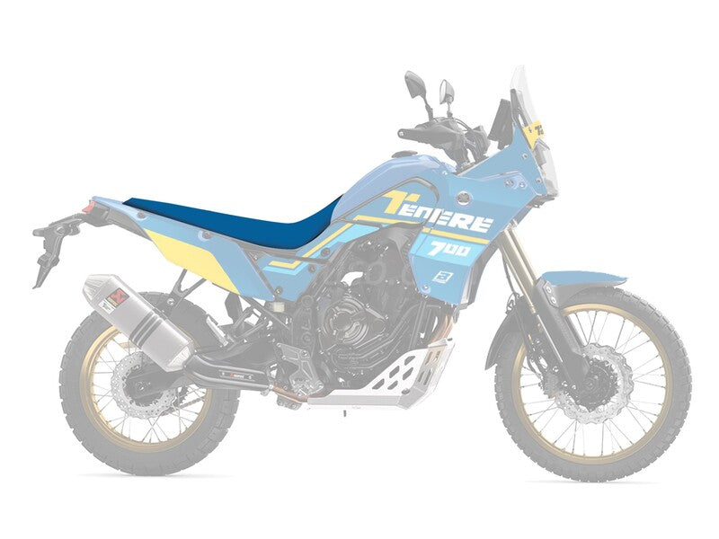 Yamaha Tenere 700 [BLACKBIRD] - Rally Ride Seat Cover – Black/Blue