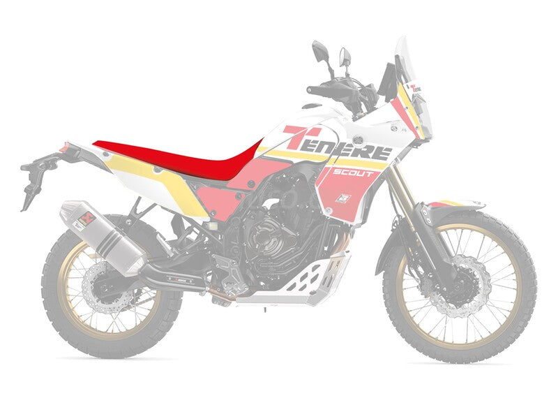 Yamaha Ténéré 700 Rally [BLACKBIRD] - Housse de siège Rally Ride - Noir/Rouge