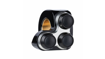 Boutons de moto mo.switch basic, 3 boutons noirs / argent [Motogadget]