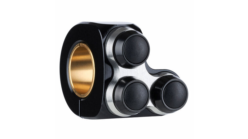 Boutons de moto mo.switch basic, 3 boutons noirs / argent [Motogadget]