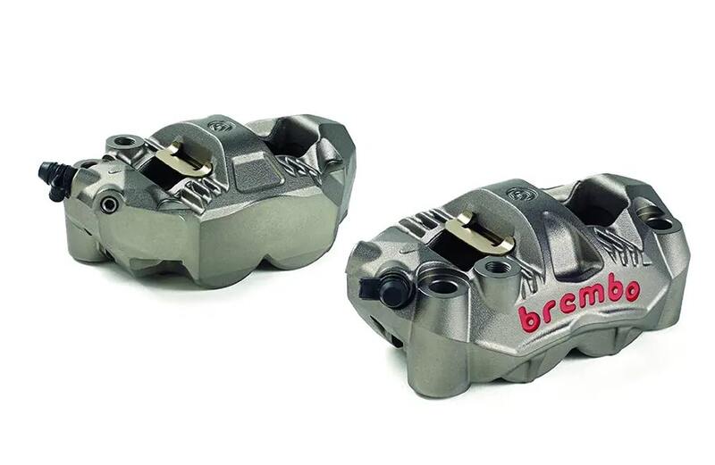 Triumph Daytona 675 [BREMBO RACING] - GP4-RS Pair of front radial brake calipers 4 pistons Ø3mm