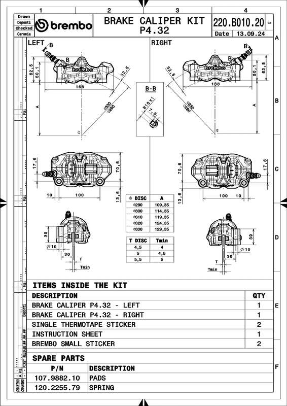 Ducati Panigale 1199 [BREMBO RACING] - Paire d'étriers de frein GP4RX - 1mm (usinés CNC - chromés) (avec plaquettes)