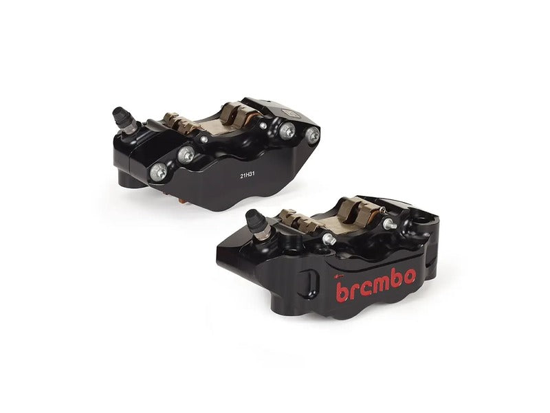 Hyperstrada 821 [BREMBO RACING] - UPGRADE GP4-RB 4-piston brake calipers (pair) front, Ø 30/34 mm