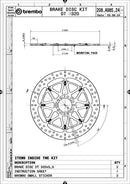 Ktm 1290 Superduke R Evo [BREMBO RACING] - UPGRADE T-Drive floating brake discs - 208A98524