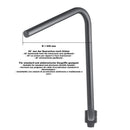 Yamaha Xvs 950 A Midnight S [HIGHWAY HAWK] - Bad Hawk 1 inch handlebar with 3 holes, 845mm wide 370mm high, chrome
