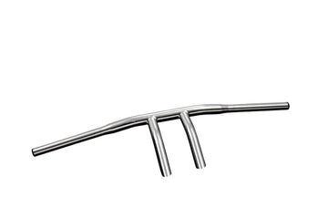 Kawasaki Vn 900 [HIGHWAY HAWK] - Guidon Wishbone, 1 pouce (25,4 mm), largeur 800 mm, hauteur 200 mm, collier de serrage 90 mm, chromé