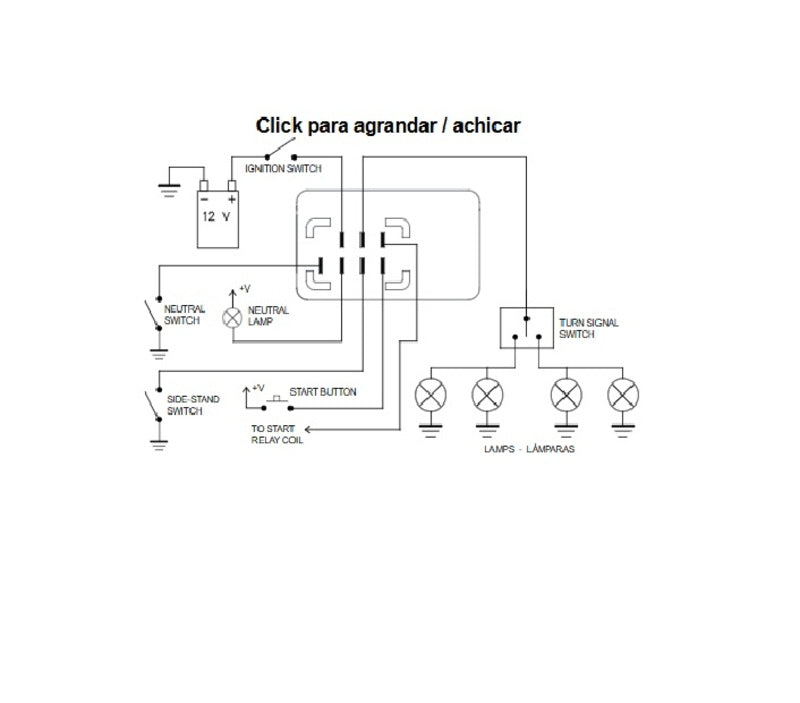 Suzuki Dl 650 [TECNIUM] - par relais clignotant DZE (2+2) X 21W / LED