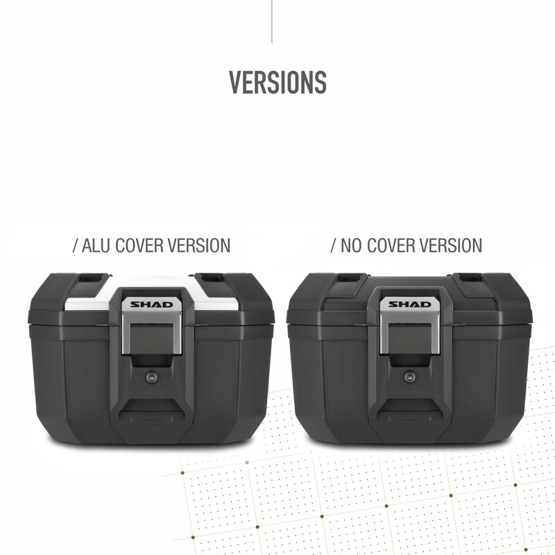 Honda X-Adv [SHAD] - Topcase Terra TR41 noir/couvercle aluminium
