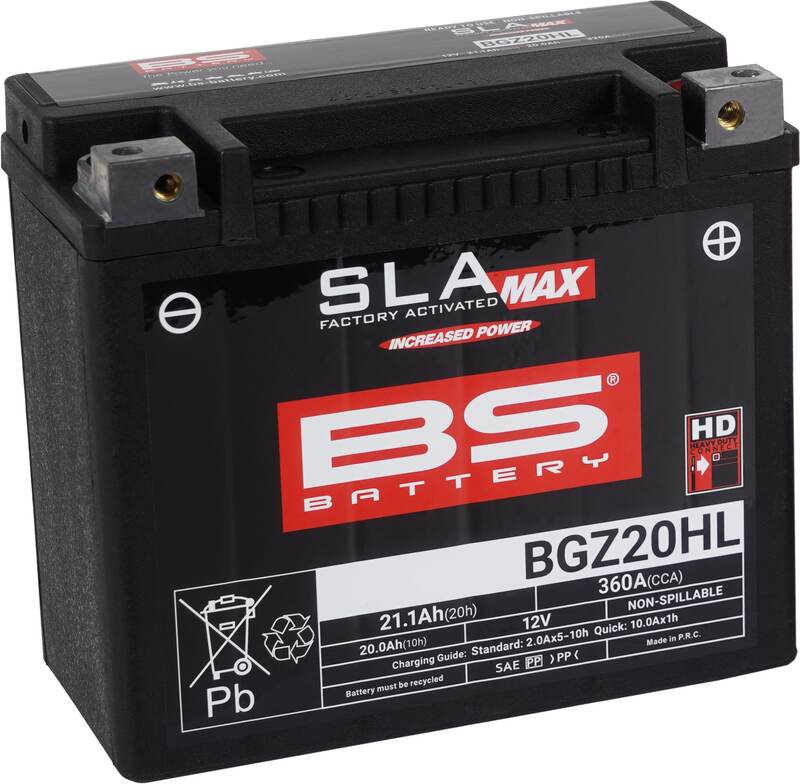 Harley Davidson Fls [BS BATTERY] - SLA Maintenance Free Battery Factory Activated - BGZ20HL