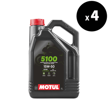 5100 4T Huile de moteur 15W50 4L - 4 pack [motul]