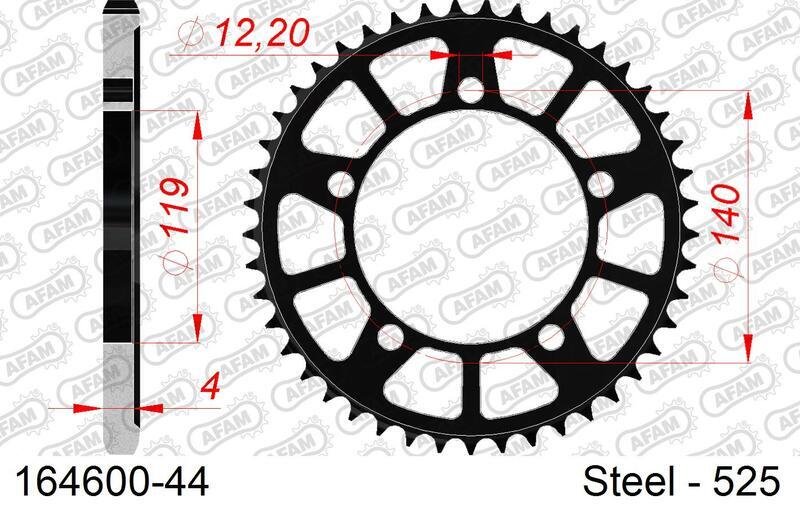 Bmw S 1000 [AFAM] - Kit chaîne 525XHR3 17/45 Super renforcé - Pignon standard