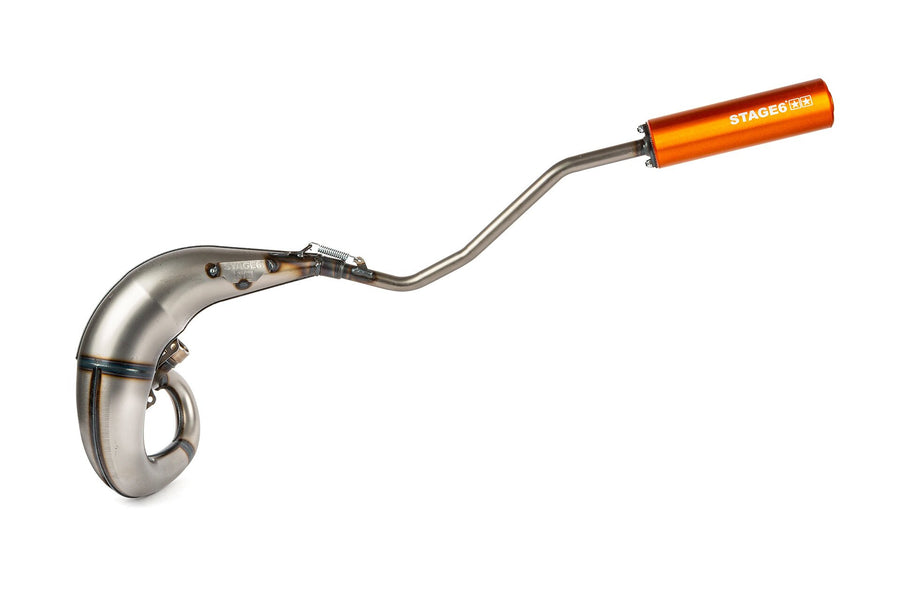 Beta RR-T SM 50 2T - Exhaust Streetrace High Mount left orange