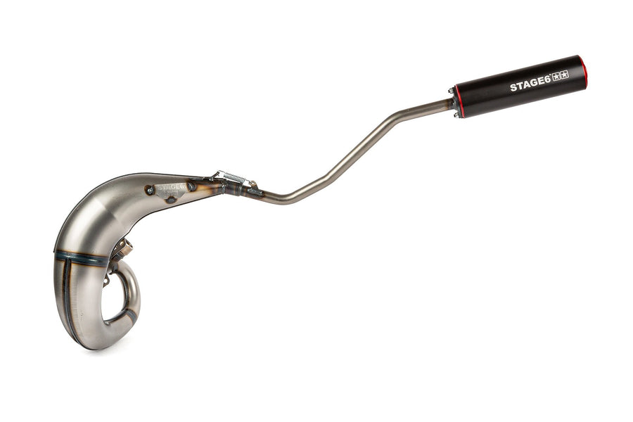 Beta RR Enduro 50 2T - Exhaust Streetrace High Mount left red black