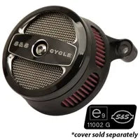 Harley-Davidson XL 1200 C Sportster Custom [2020] - Mini Teardrop Stealth Luftfilter-Kit – Oberfläche: Silber – Bild 10
