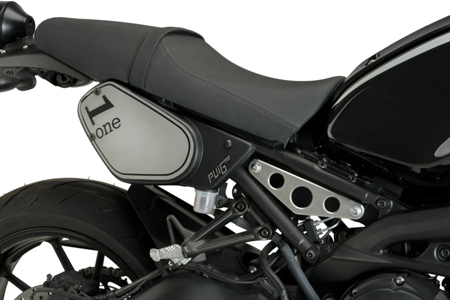 YAMAHA XSR 900 [2019] – Caches latéraux rétro – look carbone