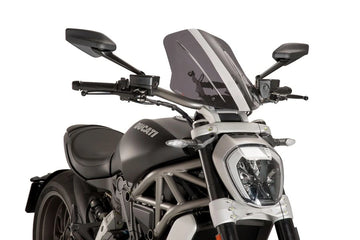 TRIUMPH BONNEVILLE T 120 NOIR [2025] - Bulle touring réglable | Teinté | PUIG8922H