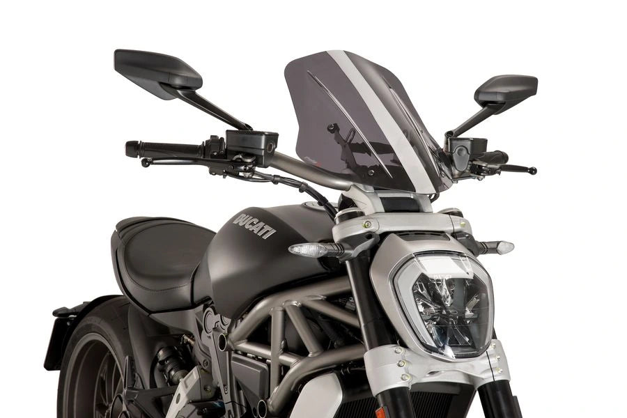 TRIUMPH BONNEVILLE T 120 NOIR [2025] - Bulle touring réglable | Teinté | PUIG8922H