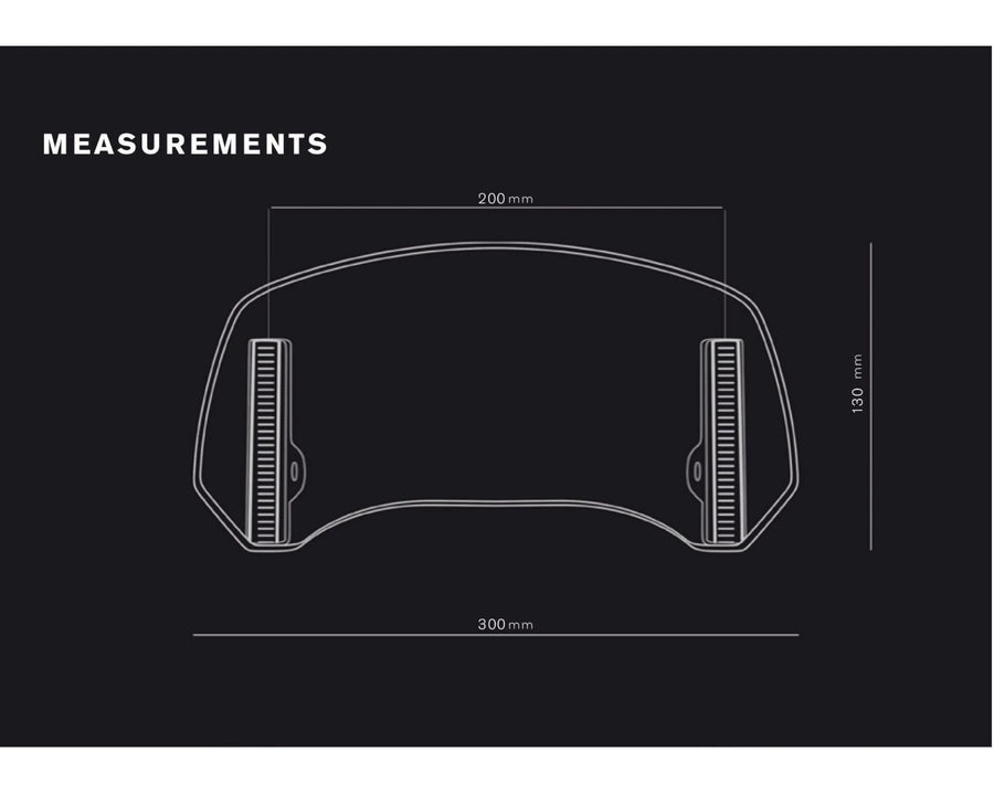 KTM 890 SMT [2025] – Disque de spoiler 2.0 fixé avec vis – Transparent
