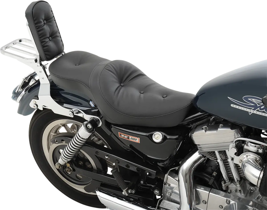 harley-davidson sportster s [DRAG SPECIALTIES] – Selle plate en vinyle à double cuvette