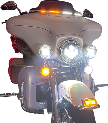 Harley Davidson Flhtcui [CUSTOM DYNAMICS] - Garniture de pare-brise Batwing LED dynamique Genesis® 4 - 0