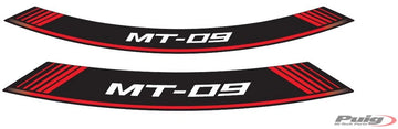 YAMAHA MT-09 SPORT TRACKER [2016] - Special rim edge stickers | Red | PUIG 9135R