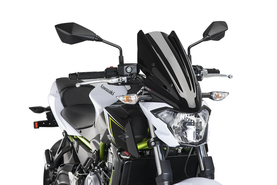 KAWASAKI Z 650 [2019] - Pare-brise Touring PUIG nouvelle génération | Noir | PUIG9369N