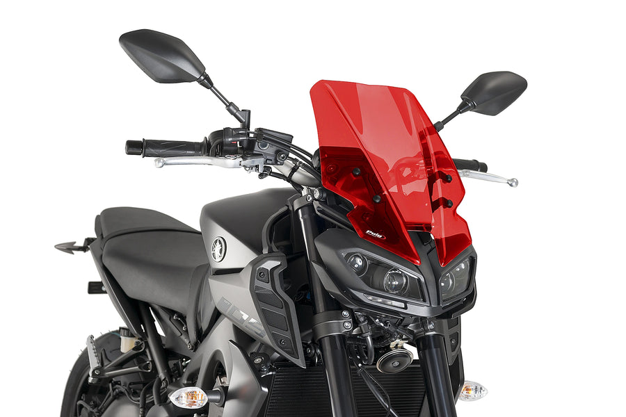 YAMAHA MT-09 SP [2020] - Pare-brise Touring nouvelle génération | Rouge | PUIG9377R