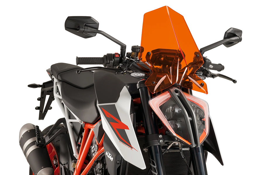 KTM 1290 SUPER DUKE R [2017–2018] - PUIG Touring-Windschild | Orange | PUIG 9692T