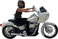 Harley Davidson Fxlrs [KLOCK WERKS] - Hugger Series Front Fender with Mounting Blocks for Softail/Dyna