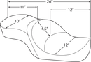 harley davidson touring [DRAG SPECIALTIES] – Siège de tourisme à profil bas-5