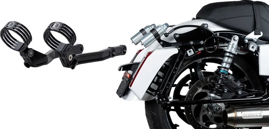 Harley-Davidson FLTRX 1923 Road Glide 117 [2024-2025] - REVO ARC Billet Remote Reservoir Outer Mounts - Image 3