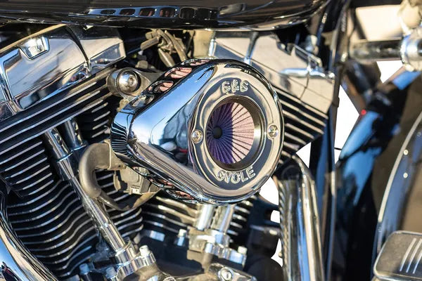 Harley-Davidson FLSTSE2 1800 Softail Convertible CVO [2011] - Air Stinger Stealth Luftfiltersatz – Oberfläche: Verchromt – Bild 9