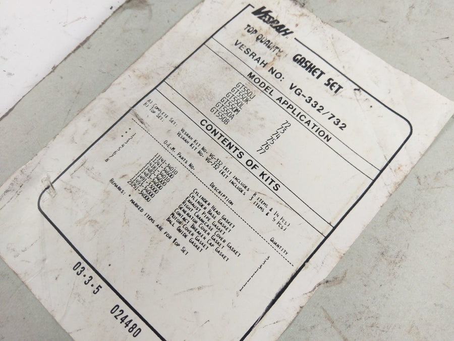 Suzuki GT 550 [1978] - Joint de couvercle de moteur