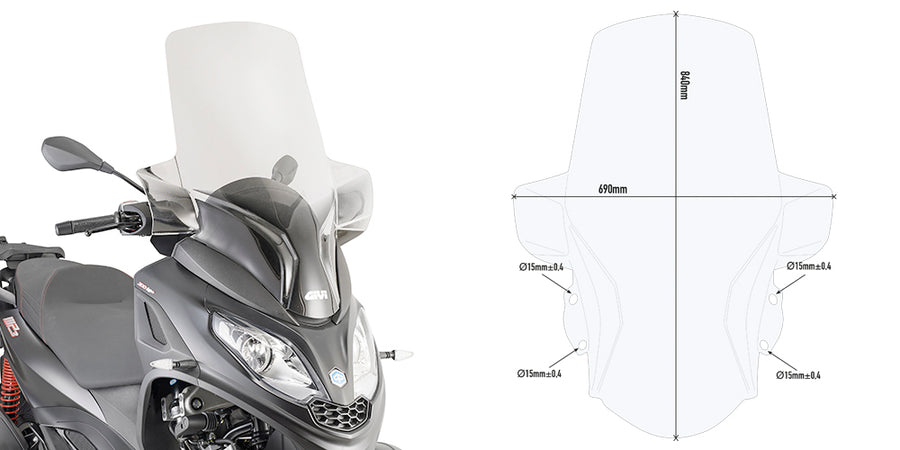 PIAGGIO MP3 300 [2019-2020] - Pare-brise