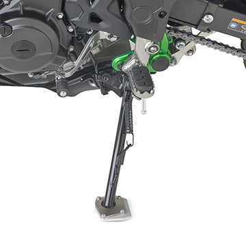 Kawasaki KLE 500 / KLE 500 SE [GIVI] - Fuß-Verbreiterung aus Aluminium und Edelstahl für den Original Seitenständer