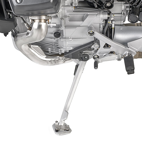 Moto Guzzi Stelvio 1000 [GIVI] - Rallonge de pied en aluminium et acier inoxydable pour la béquille latérale d'origine