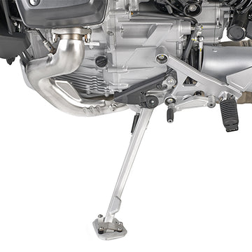 Moto Guzzi Stelvio 1000 [GIVI] - Rallonge de pied en aluminium et acier inoxydable pour la béquille latérale d'origine