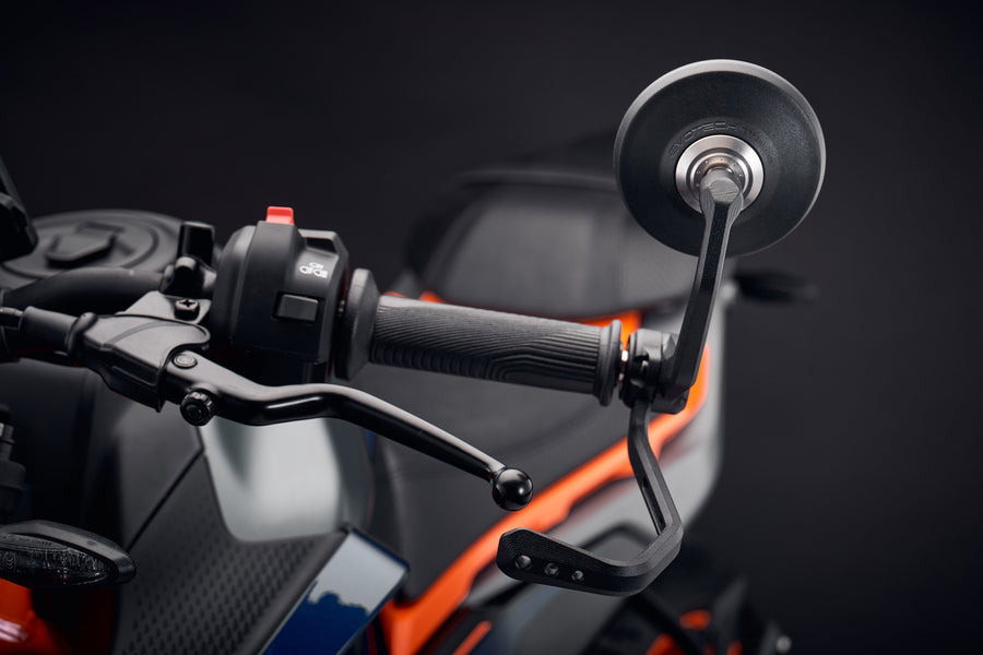 KTM 390 Duke [2024+] - Handlebar end mirror and lever protector kit retro