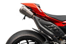 Ducati Panigale V4 [2025+] - Dynamischer Kennzeichenhalter mit V1 LED-Blinkern für Akrapovic Titanium Full Race
