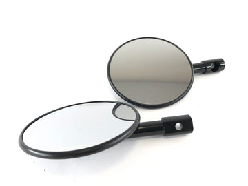 Rétroviseurs d'extrémité de guidon Ø10cm Kit de paire certifié E comme neuf - 0