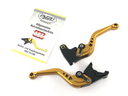 Triumph Daytona 955i 595N [2006] - lever set Pazzo Gold brake lever clutch lever adjustable