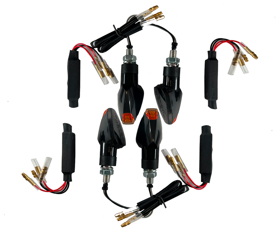4 LED indicators black resistors [E-mark] - Triumph Daytona 600 TT 955i 765